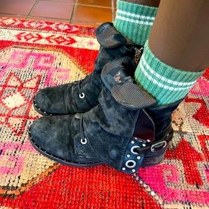 A.S.98 Black Anfibio T.20 Combat Boot Sz 38